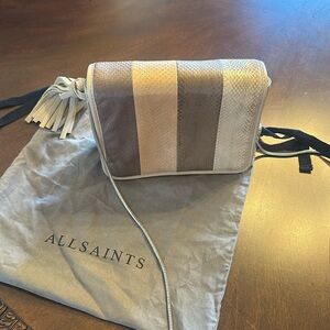 All Saints leather crossbody bag